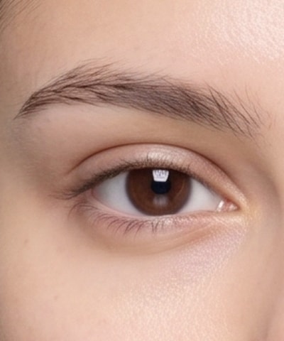 Eye-Area Botox — the area treated, in close-up