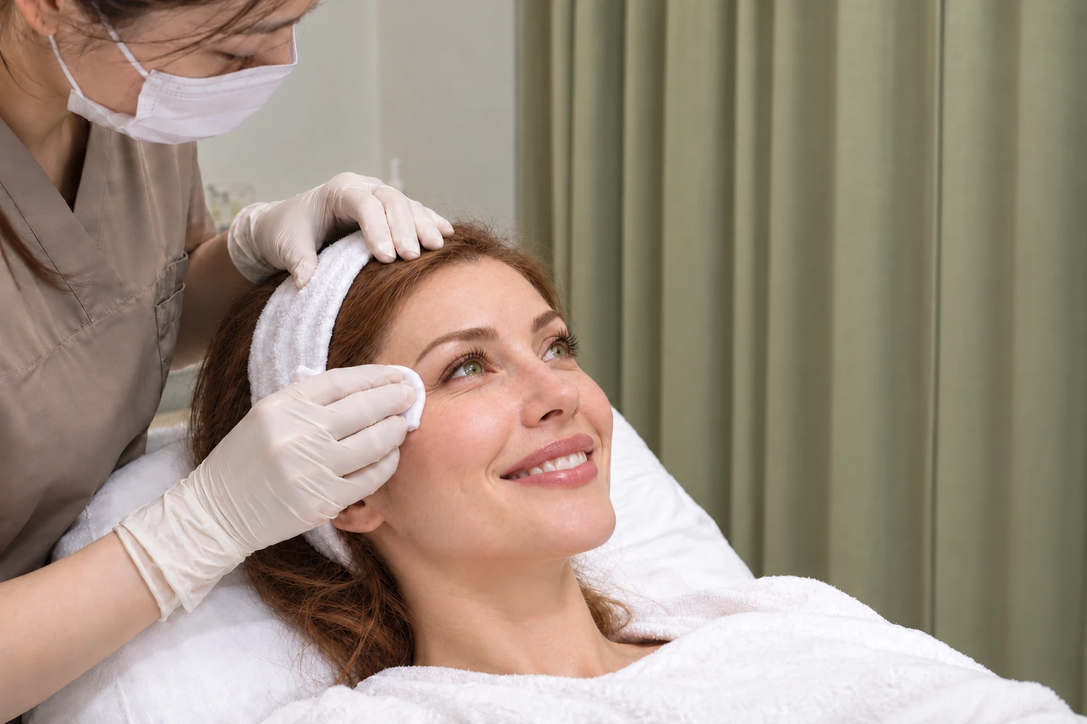 Eye Ultherapy 200 نبضة + Rejuran I 2cc + Juvelook I 2cc تحت العين ومحيطها · في غانغنام، سيول: مشهد توضيحي لتحضير البشرة قبل العلاج