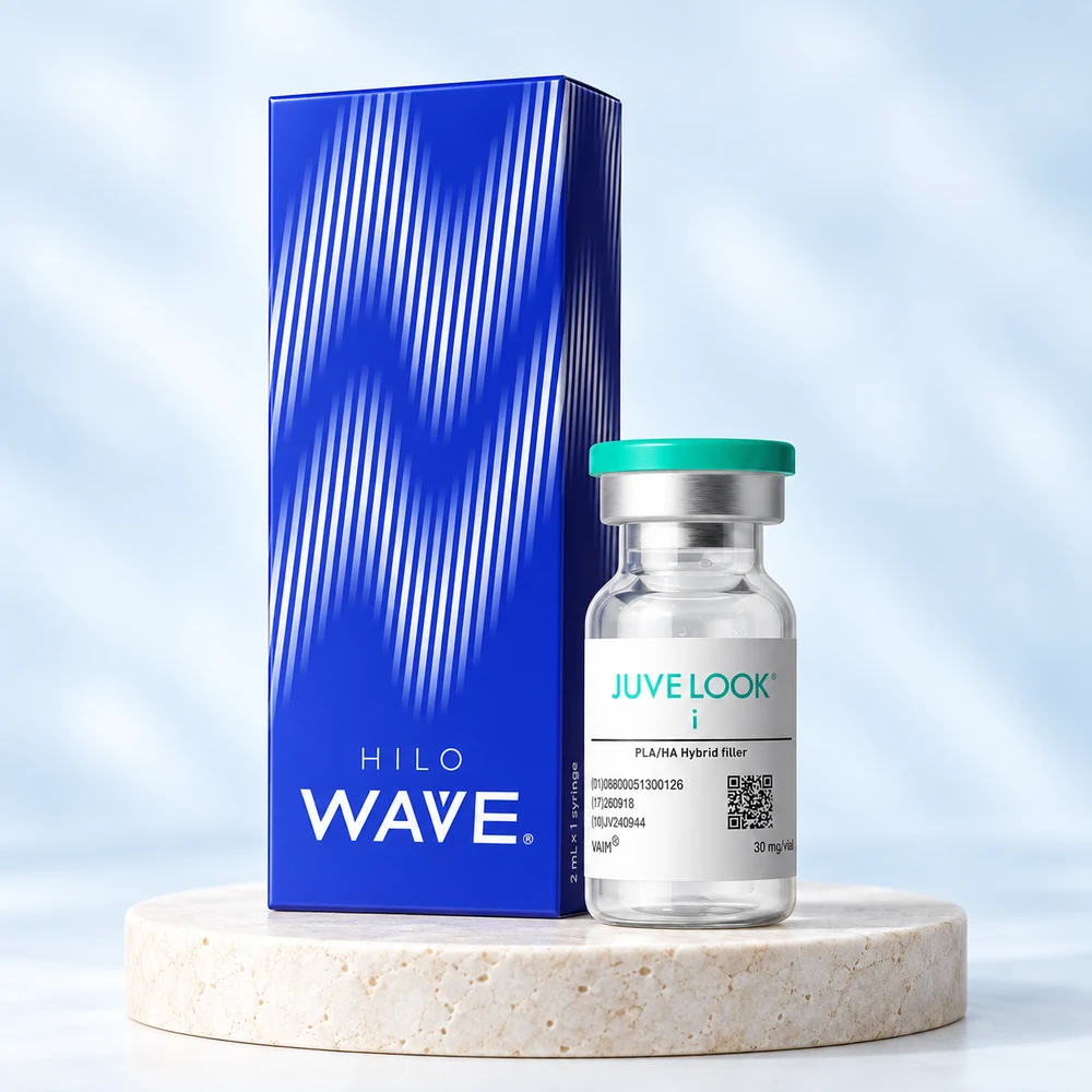 HILO WAVE 2cc + Juvelook I 2cc — صورة مركبة لمنتجات الباقة والجهاز